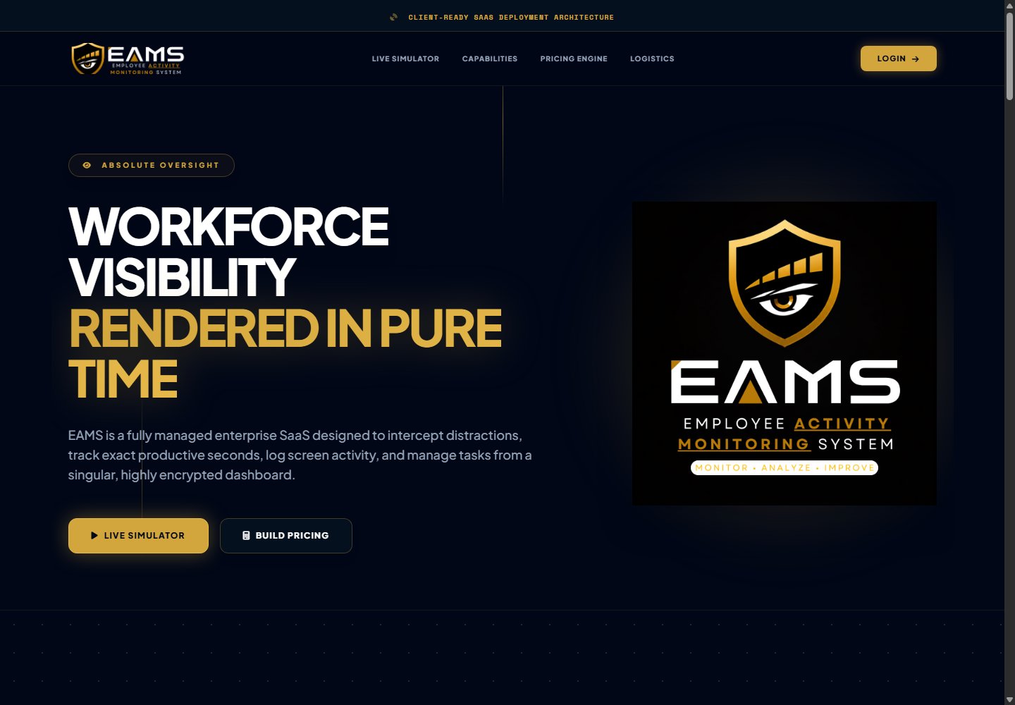 EAMS full website preview