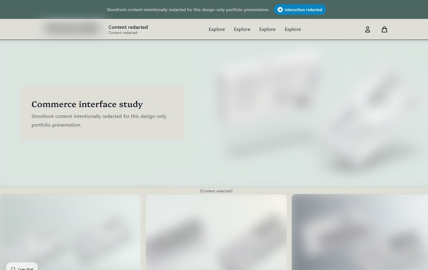 Regulated Research Commerce desktop website view