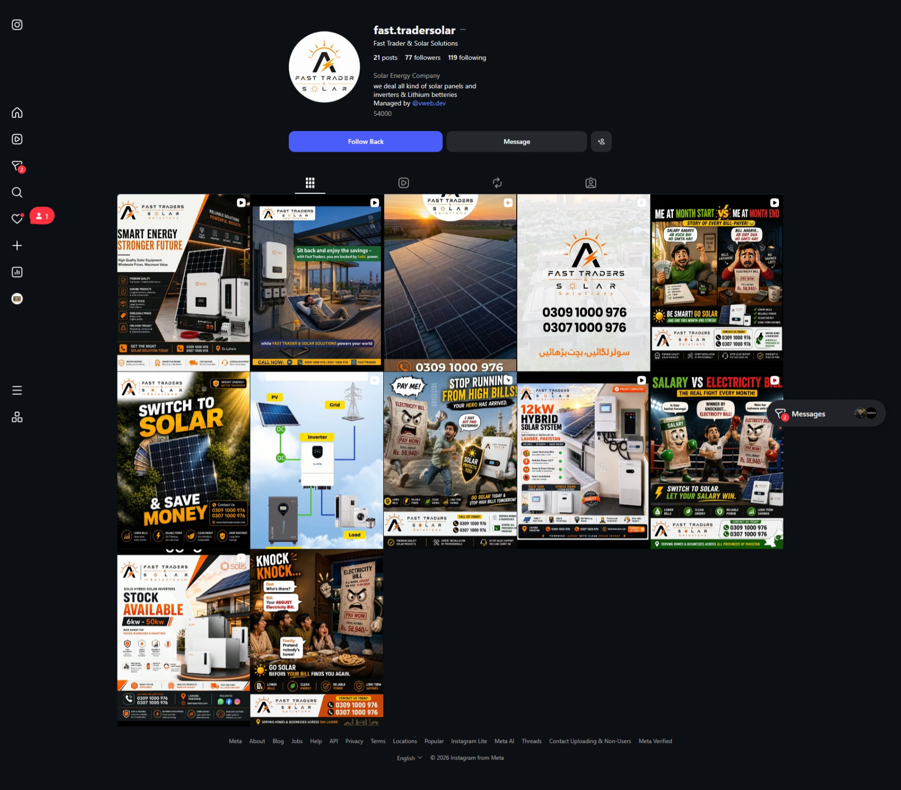 Fast Trader & Solar Solutions Instagram profile image